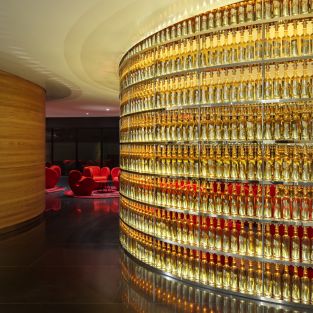A Large Room With Many Bottles Of Alcohol In It