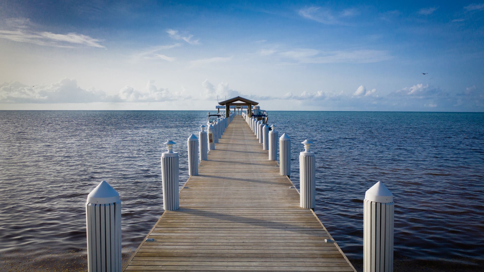A Dock Leading Out To The Water
