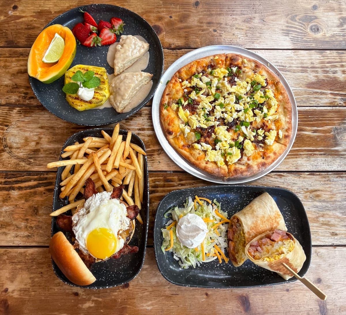 A Table Full Of Food